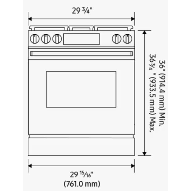 Samsung 30 inch Smooth-top Electric Range Single with Convection
