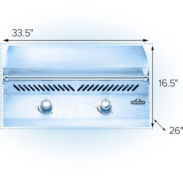 Napoleon 700 Series Built-in 2 Burner Natural Gas BBQ Griddle