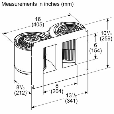 Thermador 11 Inch Integrated Blower