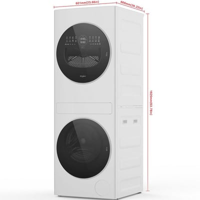 Whirlpool 2.7 cu. ft. Washer and 4.3 cu. ft. Dryer Laundry Centre