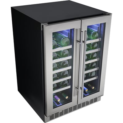 Silhouette Freestanding or Built-in 24 inch 4.7 cu.ft. Wine Cooler