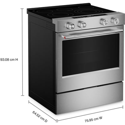 KitchenAid 30 inch Single Oven Electric Range