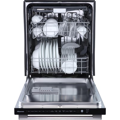 Hisense 6 Cycle Dishwasher with Hidden Controls