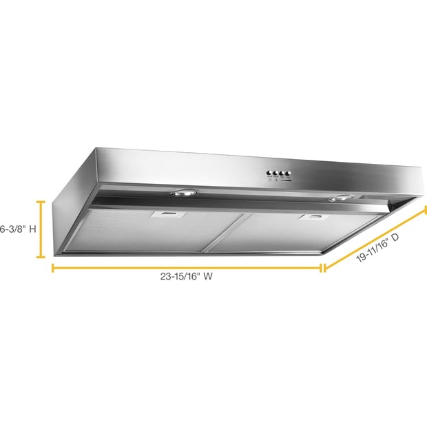 Whirlpool 24 inch 265 CFM Under-Cabinet Ventilation Hoodfan