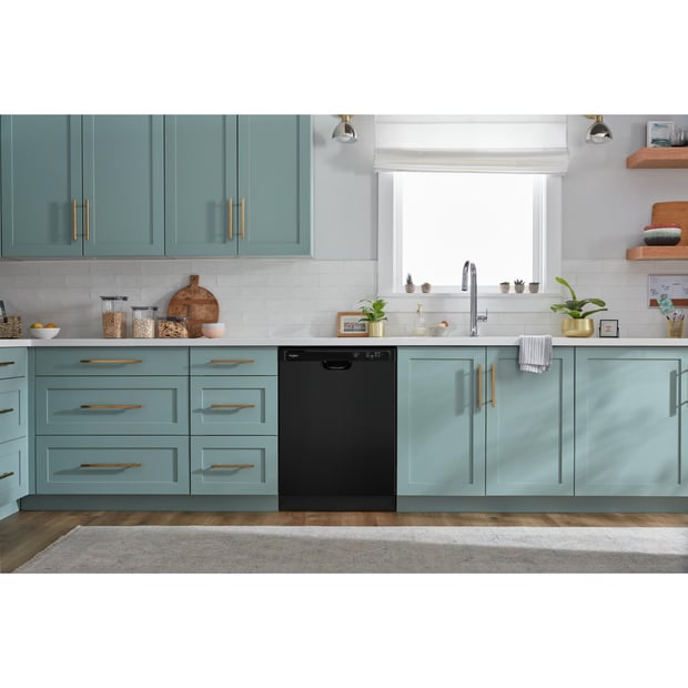 Whirlpool 3 Cycle Dishwasher with Hidden Controls