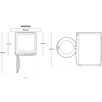 Samsung 7.5 cu.ft Steam Vented Dryer