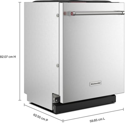 KitchenAid 5 Cycle Dishwasher with Hidden Controls