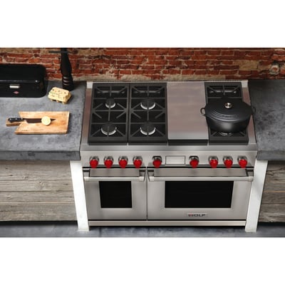 Wolf 48 inch Double Oven Dual Fuel Range