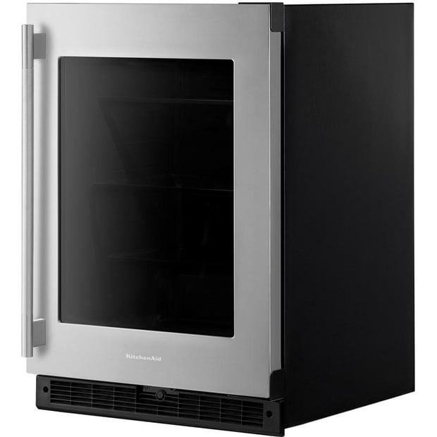KitchenAid Freestanding or Built-in 24 inch 5.2 cu.ft Compact Bar Refrigerator