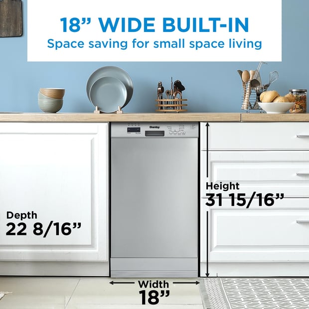 Danby 4 Cycle Dishwasher with Front Controls