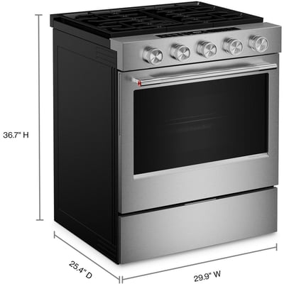 KitchenAid 30 inch Single Oven Gas Range