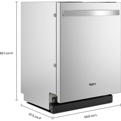 Whirlpool 5 Cycle Dishwasher with Hidden Controls