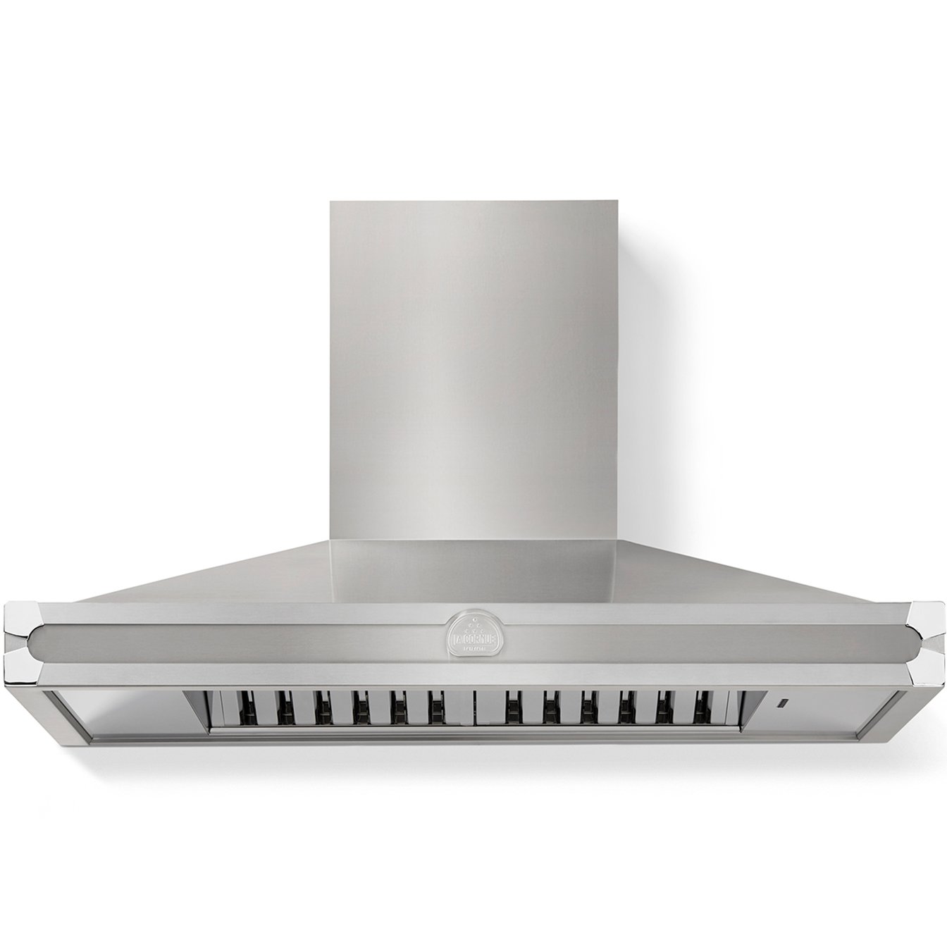 La Cornue 43 inch 600 CFM Chimney Hoodfan with Polished Chrome Detail