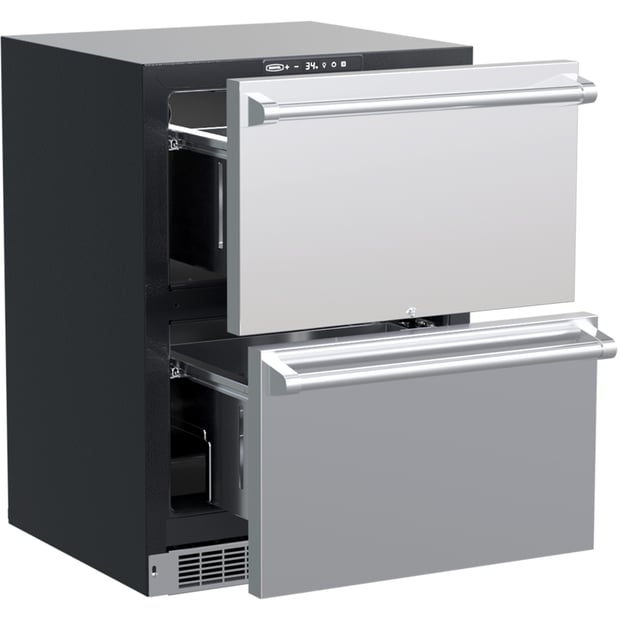 Marvel Built-in 24 inch 5.0 cu.ft. Refrigerator Drawers
MPDR424-SS71A