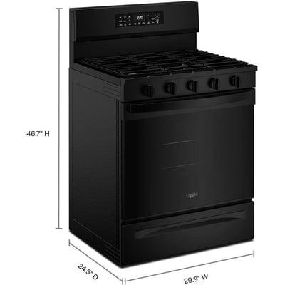 Whirlpool 30 inch Single Oven Gas Range 