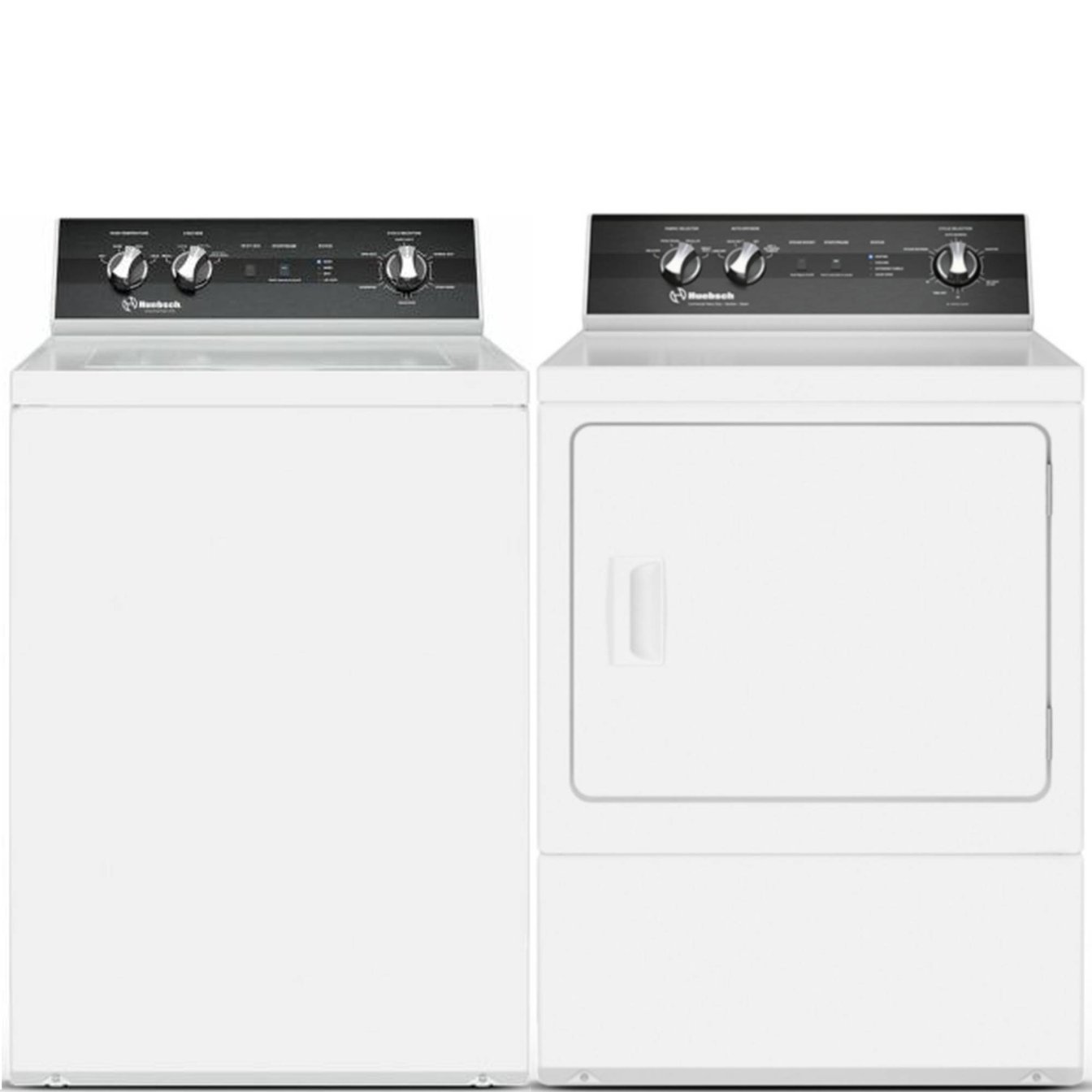 Huebsch  3.2 cu. ft Top Load Washer and 7.0 cu.ft. Steam Vented Gas Dryer