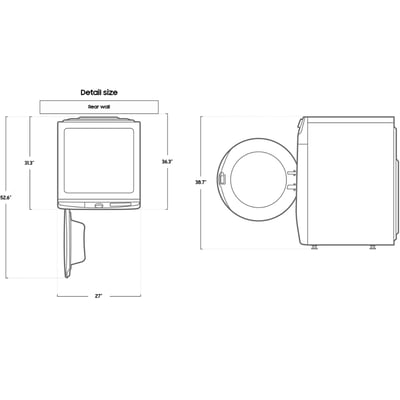 Samsung 5.2 cu.ft. Front Load Steam Washer