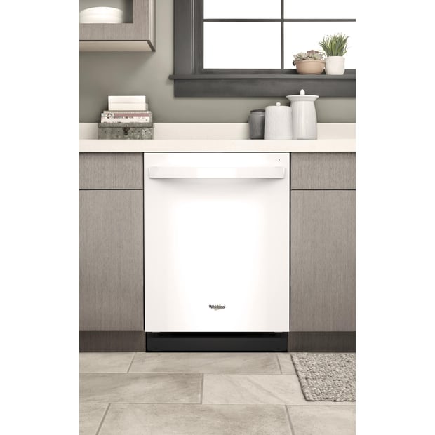 Whirlpool 5 Cycle Dishwasher with Hidden Controls