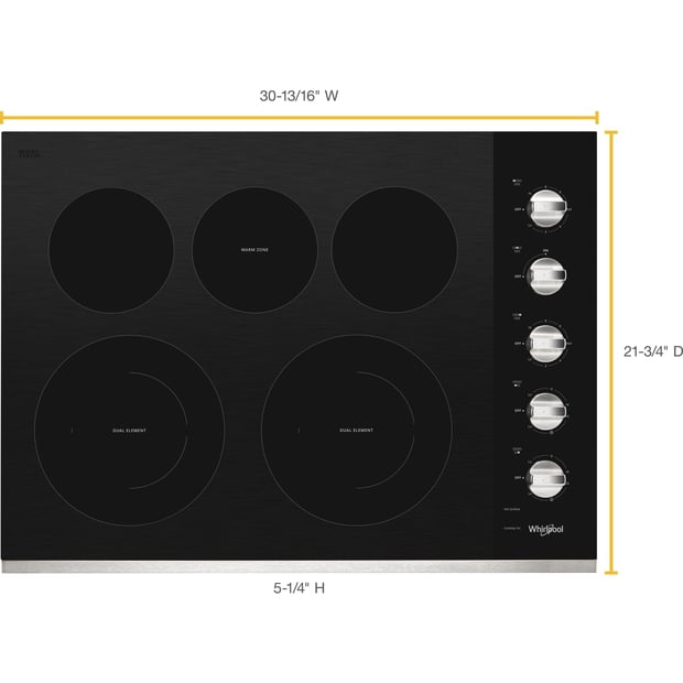 Whirlpool 30 inch Electric Cooktop