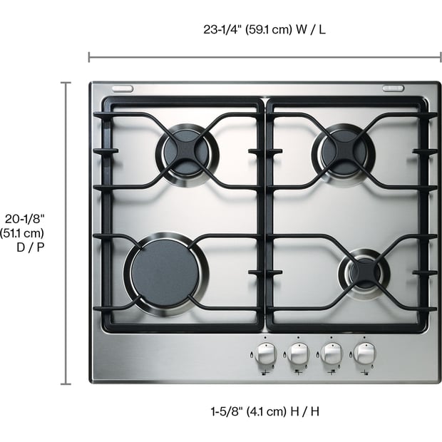 Whirlpool 24 inch Gas Cooktop