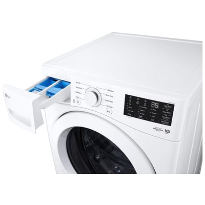 LG White 5.8 cu.ft. Front Load Washer and 7.4 cu.ft. Front Load Vented Dryer