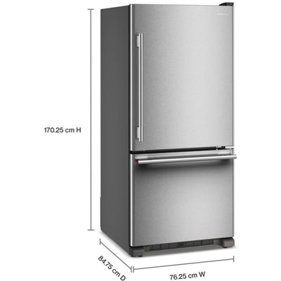 KitchenAid 18.7 cu.ft. Bottom-Freezer Refrigerator