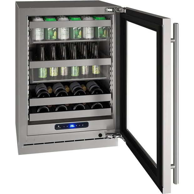 U-Line Freestanding or Built-in 24 inch 5.2 cu.ft. Beverage Centre