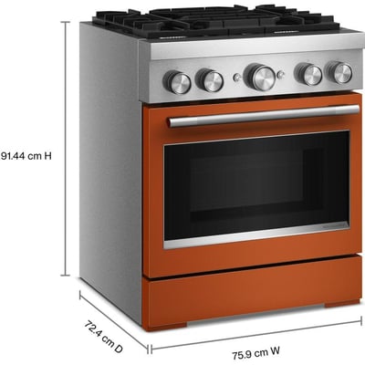 KitchenAid 30 inch Single Oven Dual Fuel Range