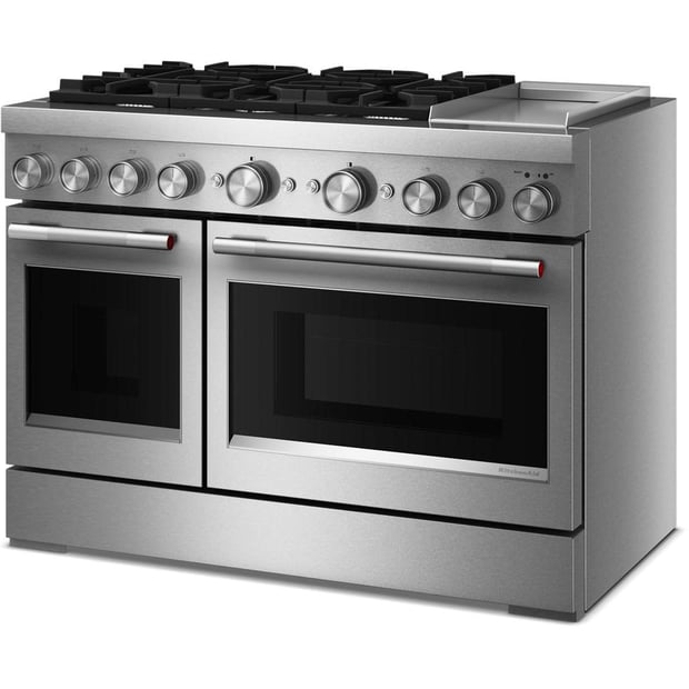 KitchenAid 48 inch Double Oven Dual Fuel Range