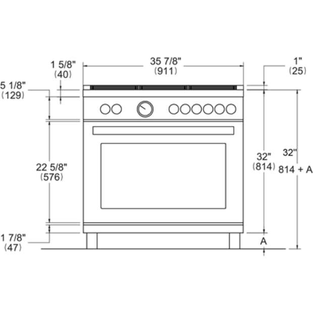 Bertazzoni 36 inch Single Oven Induction Range with Convection