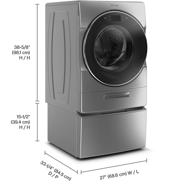 Whirlpool 5.8 cu.ft. Stackable Front Load Steam Washer