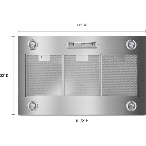 Whirlpool 36 inch Custom Hood Liner