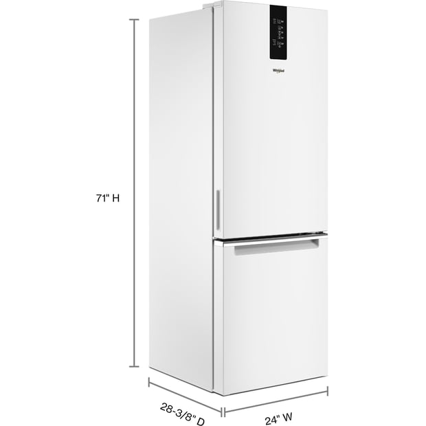 Whirlpool 12.9 cu.ft. Counter-Depth Bottom-Freezer Refrigerator