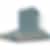 La Cornue 35 inch 600 CFM Chimney Hoodfan with Polished Brass Detail