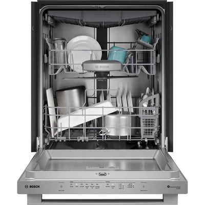 Bosch 800 6 Cycle Dishwasher with Hidden Controls