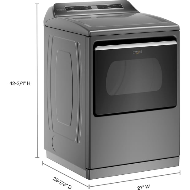 Whirlpool 7.4 cu.ft Steam Vented Dryer 