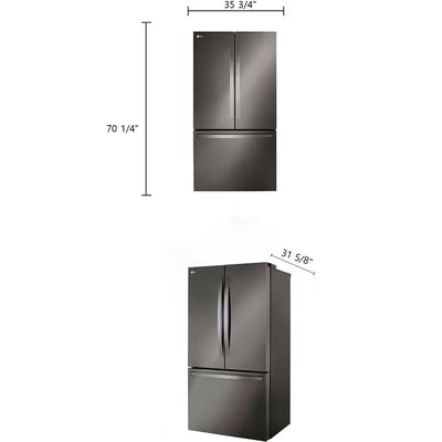 LG 26.5 cu.ft. Counter-Depth French-Door Refrigerator