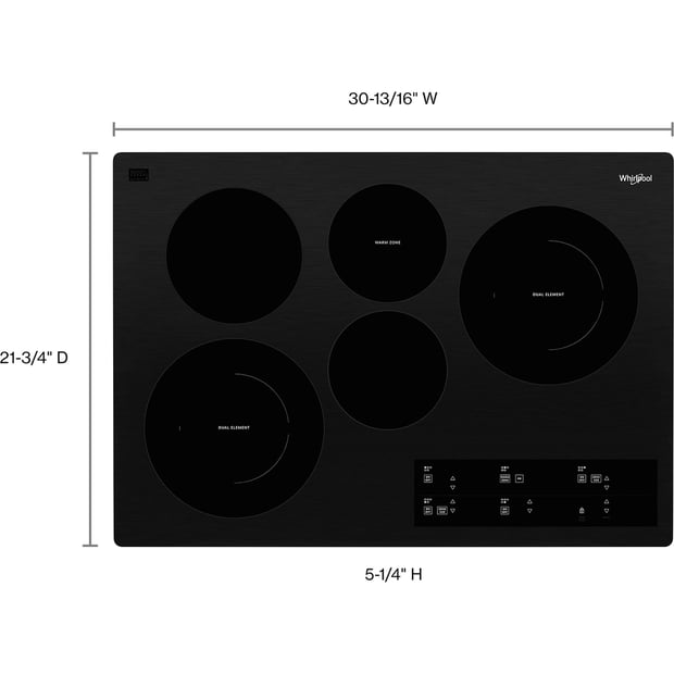 Whirlpool 30 inch Electric Cooktop