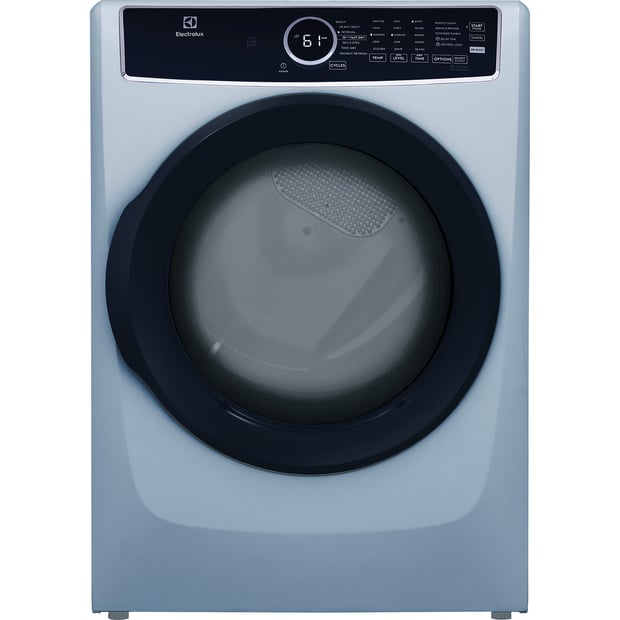 Electrolux Glacier Blue 4.5 cu.ft. Stackable Front Load Steam Washer and 8.0 cu.ft. Stackable Steam Vented Dryer