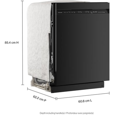 KitchenAid 5 Cycle Dishwasher with Front Controls
