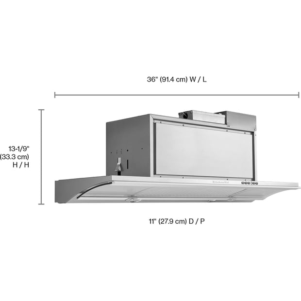 KitchenAid 36 inch 400 CFM Under-Cabinet Hoodfan