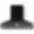 La Cornue 35 inch 600 CFM Chimney Hoodfan with Polished Chrome Detail