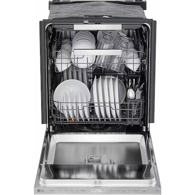 LG 24 inch 46 dBA Dishwasher with Hidden Controls and Third Rack