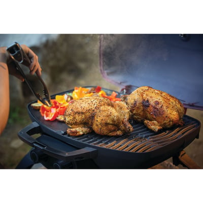 Napoleon TravelQ 285 Portable 2 Burner Liquid Propane BBQ Grill with Griddle