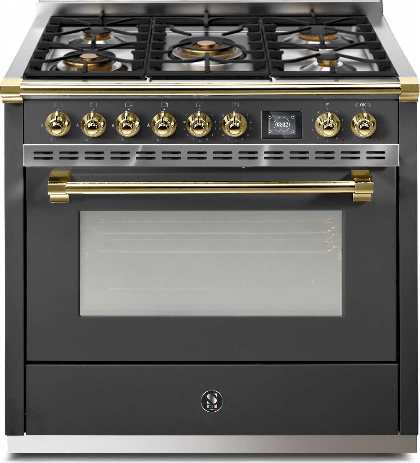 Steel Cucine 36 inch Single Oven Gas Range 