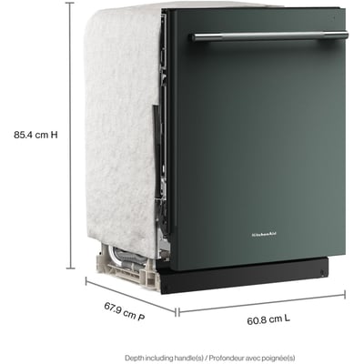 KitchenAid 5 Cycle Dishwasher with Hidden Controls