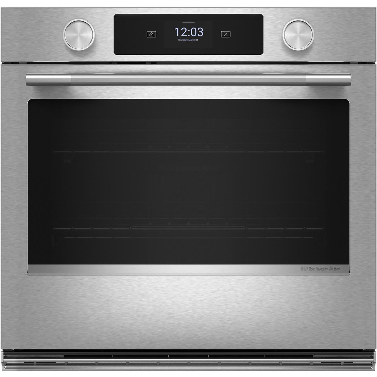 KitchenAid 27-inch Smart Electric Single Wall Oven with Assisted Cooking Modes - PrintShield Finish
