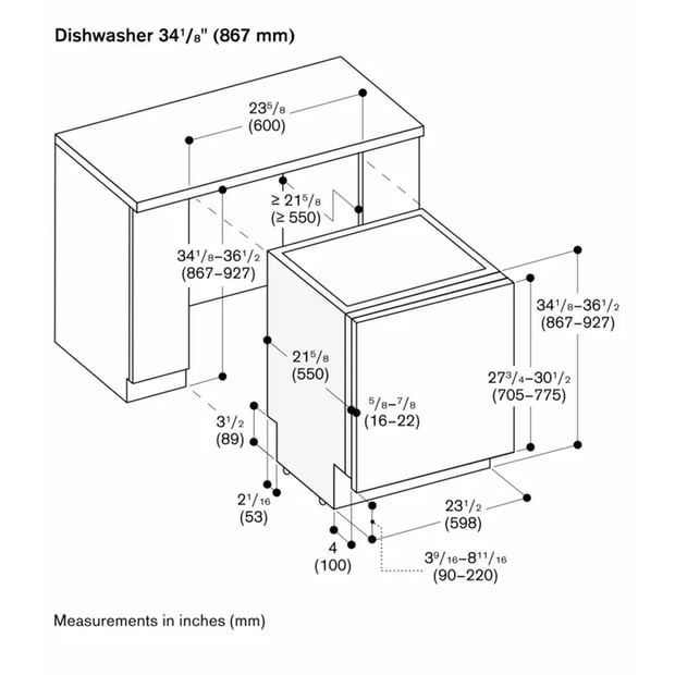 Gaggenau 8 Cycle Dishwasher with Hidden Controls
