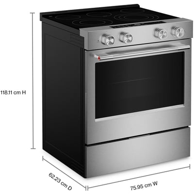 KitchenAid 30 inch Single Oven Electric Range