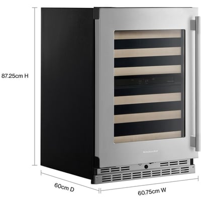 KitchenAid Built-in 24 inch 4.97 cu. ft Wine Cooler